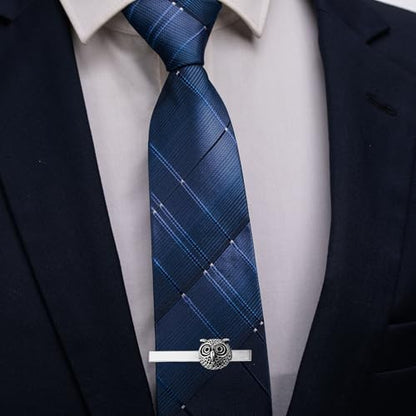 HAWSON Tie Clips for Men Unique,Fun Animal/Musical/Nautical Tie Clip,Novelty Personalized Mens Tie Bar,Accessories Business Wedding Gifts - style: Owl