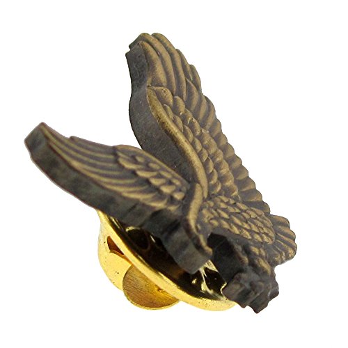 PinMart Patriotic Eagle Pin - Soaring American Eagle Enamel Lapel Pin - color: Bronze Antique Eagle, size: 10 Pack