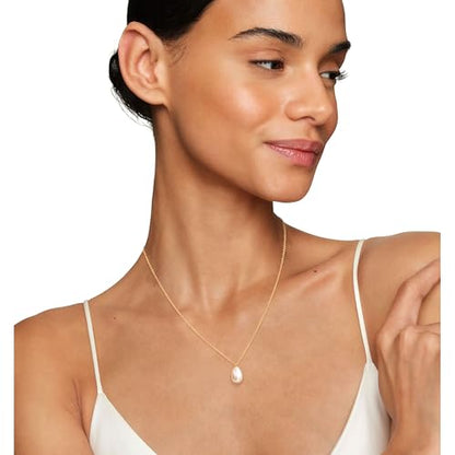 Layered Pearl Necklaces for Women 14K Gold Plated Trendy Faux Pearl Drop Y Necklace Dainty Pearl Choker Gold Layering Necklace,Jewelry Gift for Her,Mother,Wife,Girlfriend - style: Teardrop Pearl