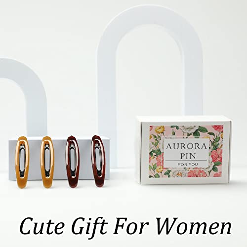 12pcs Hair Barrettes Set for Women and Girls, Hair Clips for Thick Thin Fine Hair, Non-metal Hair Accessories, Non-Slip Grip Handmade Snap Hairpin, BPA Free | Non-metal BPA-free snap hairpins with a non-slip grip for thin, fine or thick hair; handmade in
