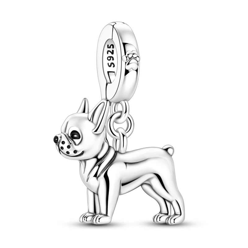 Gold Flower Family Charms for Bracelet Bead Charm for Women Jewelry Present - style: Dog-01