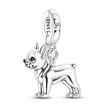 Gold Flower Family Charms for Bracelet Bead Charm for Women Jewelry Present - style: Dog-01