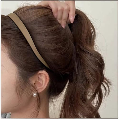 6pcs Square Sunglasses Headbands for Women & Girls No Pressure Headband | Neutral Color Hairband Non Slip with Teeth