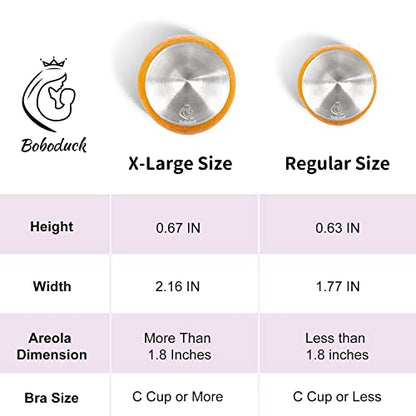 Boboduck Nipple Shields for Nursing Newborn - 925 Silver Nursing Cups Protect Your Nursing Nipple, Newborn Must Haves Nipple Pads, Nipple Covers Protector for Breastfeeding (Standard Size) - size: Standard