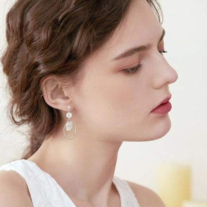 Beebeecraft 1 Box 100Pcs Ball Stud Earring Findings 925 Sterling Silver Plated 304 Stainless Steel Silver Round Post with Loop for Dangle Earring Jewelry Making DIY - color: Silver, size: 4mm Ball