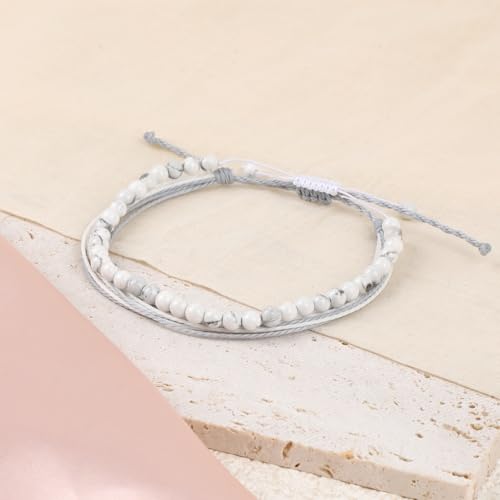 LPBeads Handmade Size Adjustable Natural Stone Bracelet