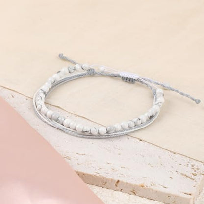 LPBeads Handmade Size Adjustable Natural Stone Bracelet