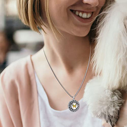 Farfume Personalized Photo Necklace for Women/Men, Memorial Jewelry Gifts | Holds 2 Pictures Pendant, Custom Engraved Text, Beautiful Locket for Girls, Durable Stainless Steel, Mothers Day Gifts - color: A-4 Rose locket necklace