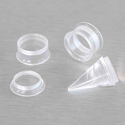 36PCS Ear Gauge Stretching Kit Stainless Steel Double Flare Alloy Tapers 3 In 1 Plugs Set Eyelet 14G-00G - color: Acrylic-(11-20mm)-Silver