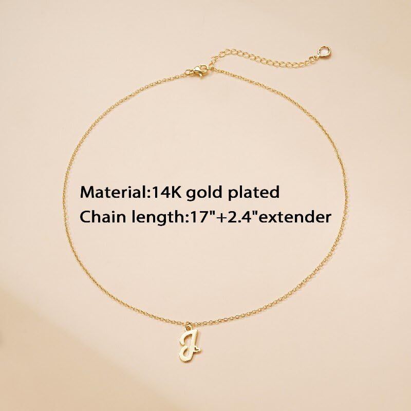 Dainty Initial Necklace for Women- 14K Gold Plated Tiny Cute Letter Pendant with Heart Custom Monogra Necklace, Birthday Gifts for Women Jewelry - style: B