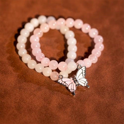 YGLINE Tree of Life Yoga Healing Stone Bracelets,Multilayer Lotus Chakra Stone Reiki Bracelet Sets,Anxiety Crystal Natural Stone,for Women Stress Relief - color: butterfly 1