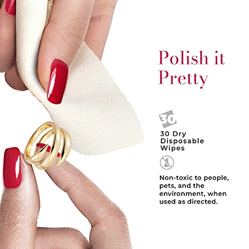 CONNOISSEURS Premium Edition Compact Jewelry Wipes No Rinse Gold and Silver Jewelry Cleaner, Polish and Remove Tarnish to Restore Brilliance, Dry Disposable Wipes, Diamond Dazzle Stik - style: Jewelry Wipes