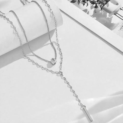 Otxas Lariat Necklace for Women Long Y Shaped Necklaces for Women Drop Necklace Y Shaped Jewelry - color: Style 3