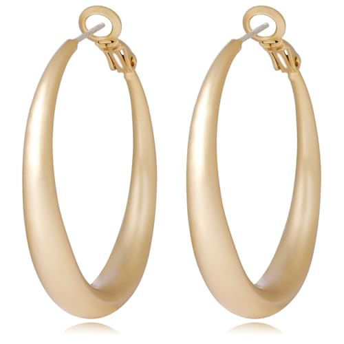 Golden Hoop Earrings For Women The Twisted Close-Fitting Hoop Shape Is Crafted With Gold-Plated Material And S925 Silver Pins Light Luxury Elegant Unique And Minimalist Style - color: GEE4007-Gold