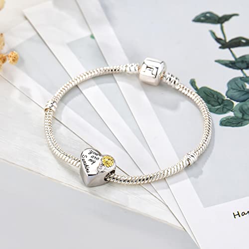 Sunflower Charm Fit for Pandora Charms Bracelet and Necklace You Are My Sunshine Charm Gifts for Women - style: You Are My Sunshine