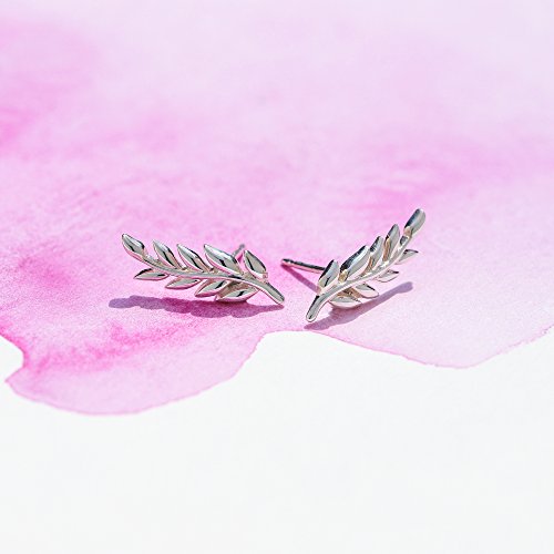 Boma Jewelry Sterling Silver Branch Ear Crawler Earrings