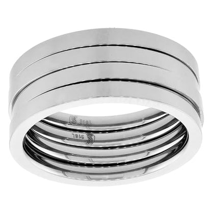 Sabrina Silver Surgical Stainless Steel 2mm Wedding Band Thumb/Toe Ring Comfort-Fit High Polish sizes 1-12