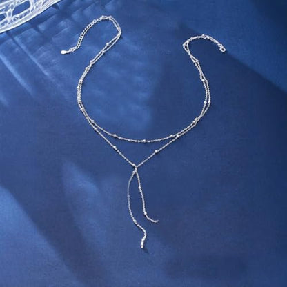 Otxas Lariat Necklace for Women Long Y Shaped Necklaces for Women Drop Necklace Y Shaped Jewelry - color: Style 1