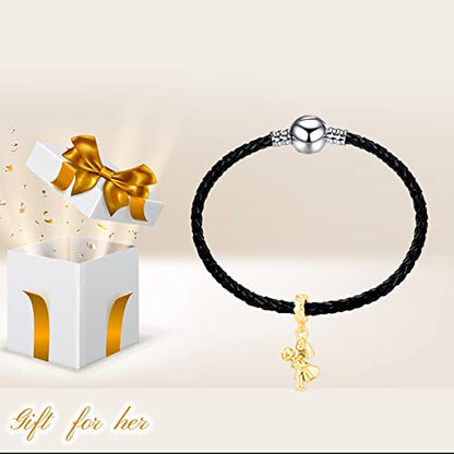 Bow Royal Crown Married Couple Wine Bottle Lock Key Arrow Heart Dangle Charm Bead for Pandora Bracelet … - style: Gold Marriage