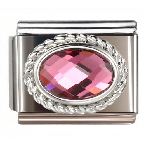 Birthstone Charms for Italian Charm Bracelet, 9mm, Birthday Gift - color: July