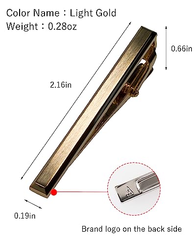 [TAVARAT] Tie Clip Tie Clips for Men Black Silver Light Gold Tie Bar Tie Pin Tps-163 - style: 3set