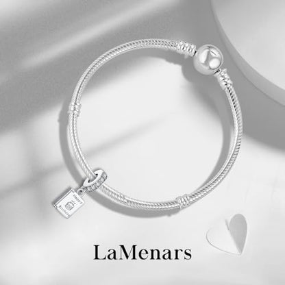LaMenars 925 Sterling Silver Charms for Pandora Bracelets & Necklaces | Bead Charms Birthday Holiday Jewelry Gifts For Women - color: Happy Birthday Cake Dangle