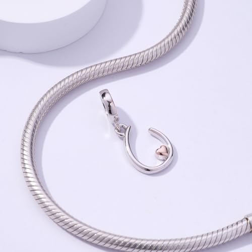 Letter Charms for Pandora Bracelets 925 Sterling Silver Alphabet Initial Charms Bead Jewelry Gift for Women - style: Initial U