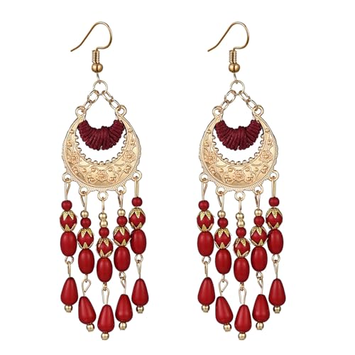 Western Cowgirl Earrings for Women Vintage Cowboy Hat Boot Dangle Earrings Exaggerated Personality Cowboy Earring Country Vacation Party Jewelry for Women - color: multicolored E