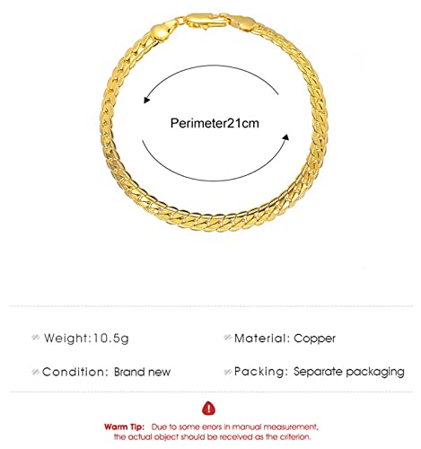 Gold Figaro Chain Bracelet Dainty Curb Cuban Link Chain Bracelet Simple Thin Chain Wrist Bracelet with Lobster Lock Clasp Minimalist Bracelet Jewelry Gifts for Women and Men - color: Gold