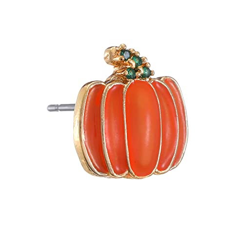 Earrings Holy Stud Earrings for Girls/Women, Sliver Gold Wedding Earrings for Bridesmaids - color: Pumpkin|Luminous
