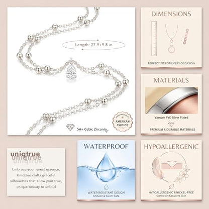 Layered Waist Chain for Women Waterproof, 14K Gold/Silver Plated Belly Chain Belt Waist Beads Chain Herringbone Snake Satellite Body Chain Beach Summer Fashion Jewelry Gift - style: Style 4-Silver