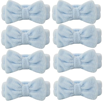 Bridesmaid Scrunchies Proposal Gifts Bachelorette Hair Claws Clips women heart sunglasses for Wedding Party Favors (Dusty Blue headband 48pcs) - color: Dusty Blue Headband 48pcs