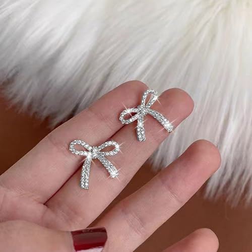 Bow Earrings Red Earrings for Women Dangle Cute Earrings Red Stuff Jewelry Outfits Accessories Gifts for Girls - color: B3:2 Paris bow earrings