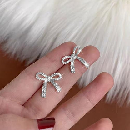 Bow Earrings Red Earrings for Women Dangle Cute Earrings Red Stuff Jewelry Outfits Accessories Gifts for Girls - color: B3:2 Paris bow earrings
