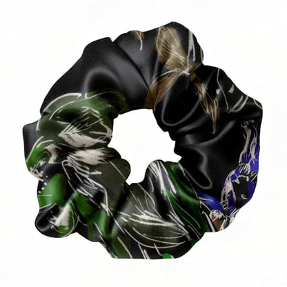 LILYSILK Silk Hair Scrunchies Ties for Frizz & Breakage Prevention 100% Mulberry No Damage Elastic Ponytail Holders, Leo - color: Leo