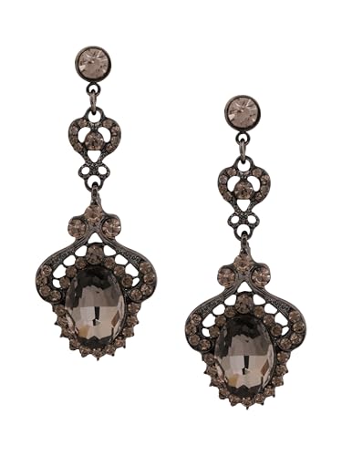 Christmas Halloween Red Heart Shaped Pattern Alloy Earrings, Gothic Antique Style Jewelry for Women - style: Earrings EARR.005