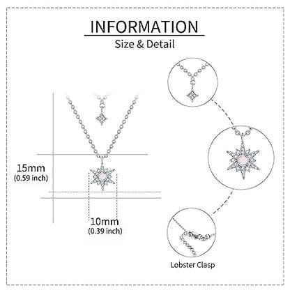 MONGAS Boho Layered Necklace Sterling Silver Triple 3 Stacked Vertical Bar Triangle Long Layering Necklaces Christmas Jewelry Gifts for Women - style: Star