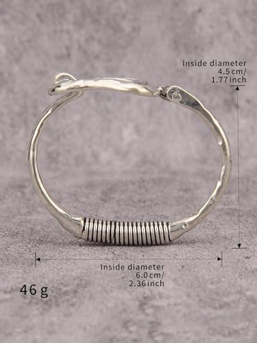 Chunky Bangle Bracelets for Women Cuff Bracelet Thick Gold Bangles Open Wide Arm Cuffs Bracelets Boho Jewelry - style: Cuff Bracelets