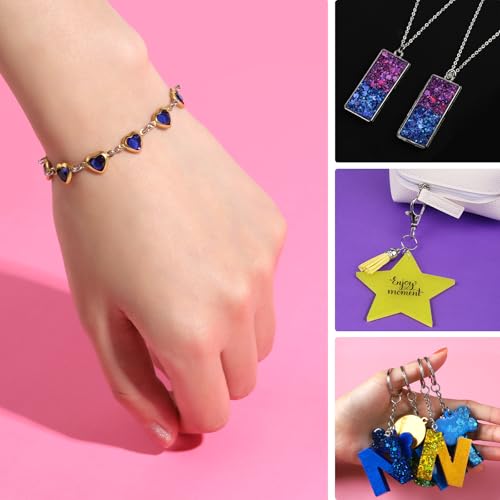 LEOBRO Jump Rings, 968pcs Keychain Making Kit, Keychain Clip and Key Ring, Key Chain Rings, Lobster Claw Clasps for Keychains, Charm Bracelet Jewelry, Silver - color: Silver