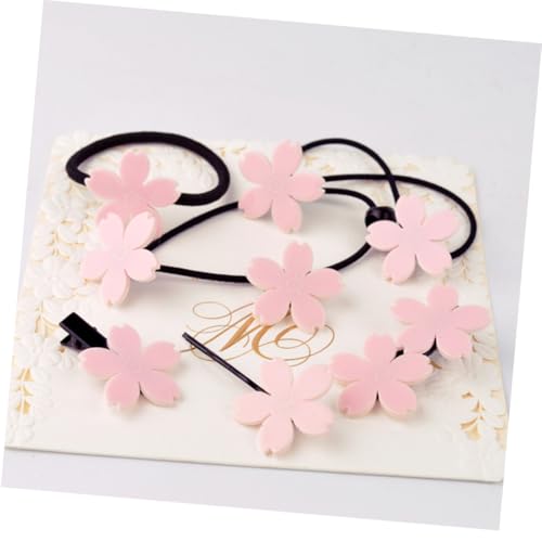 7pcs Flower Hair Band Set Rhinestone Clip Hair Snap Clips for Girls Women Ladies