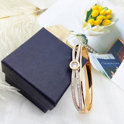 18K Gold Bangle Bracelets for Women 925 Sterling Silver Bracelets Bracelets Adjustable Boho Bracelets Stackble Cuff Bangle Bracelets for Men Women Chunky Gold Bangle Open Cuff Bracelets Christmas Gift - color: Bracelets-07