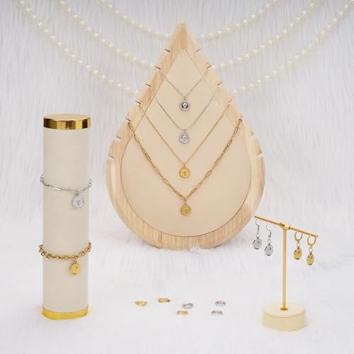 Gold Plated Stainless Steel Cross Charm for Men and Women Necklace Bracelet DIY Jewelry Charms Pendants Bulk - color: Cross Gold Silver