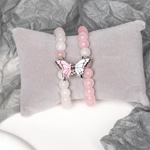 YGLINE Tree of Life Yoga Healing Stone Bracelets,Multilayer Lotus Chakra Stone Reiki Bracelet Sets,Anxiety Crystal Natural Stone,for Women Stress Relief - color: butterfly 1