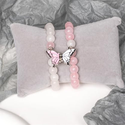 YGLINE Tree of Life Yoga Healing Stone Bracelets,Multilayer Lotus Chakra Stone Reiki Bracelet Sets,Anxiety Crystal Natural Stone,for Women Stress Relief - color: butterfly 1
