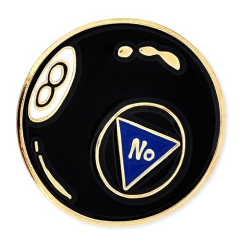PinMart's Retro Enamel Pin – Vintage 70s, 80s, and 90s Lapel Accessory for Backpacks, Hats, Bags, Jackets – Cute Decorative Rock Band Pins for Collectors & Gifts - size: 10 Pack, style: Retro Magic Ball