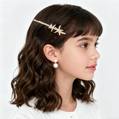 14 Pcs Gold Rhinestone Pearl Hair Clip Set, Shiny Luxurious Gold Metal Hair Clips for Girls and Women, Luxury Rhinestone and Pearl Hair Accessories (Silver letter clip) - color: Silver letter clip