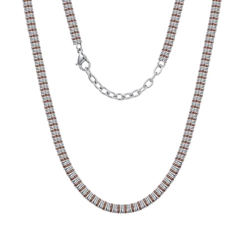 Stainless Steel Chain Necklaces,Rolo Chain Necklace for Men Women,Unique Fashion and Charm Jewelry, Silver Tone Chain,Stainless Steel Adjustable Link, Gifts for Friends/Husband/Dad - style: 1469