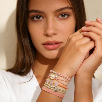 Gold Cuff Bracelets for Women, Boho Western Scarf Bracelet with Ribbon Bow, Adjustable Open Bangle Hair Tie Bracelet, Blue Paisley Bandana Wrist Cuff, Stainless Steel Vacation Festival Jewelry - color: A6：Hair Tie Bracelet