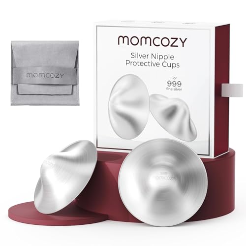 Momcozy 999 Silver Nursing Cups, Hole-Free Design,XXL Size - size: XXLSize/Hole free