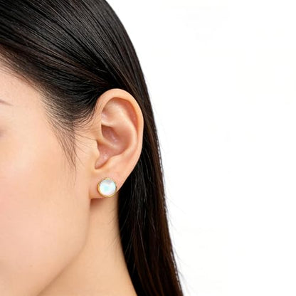 Zolure 18G/20G Flat Back Earrings Stud Threadless Nose Studs Surgical Steel Push in Earrings Tragus Cartilage Labret Helix Lip Conch Medusa Piercing Jewelry - color: 20G Gold #3